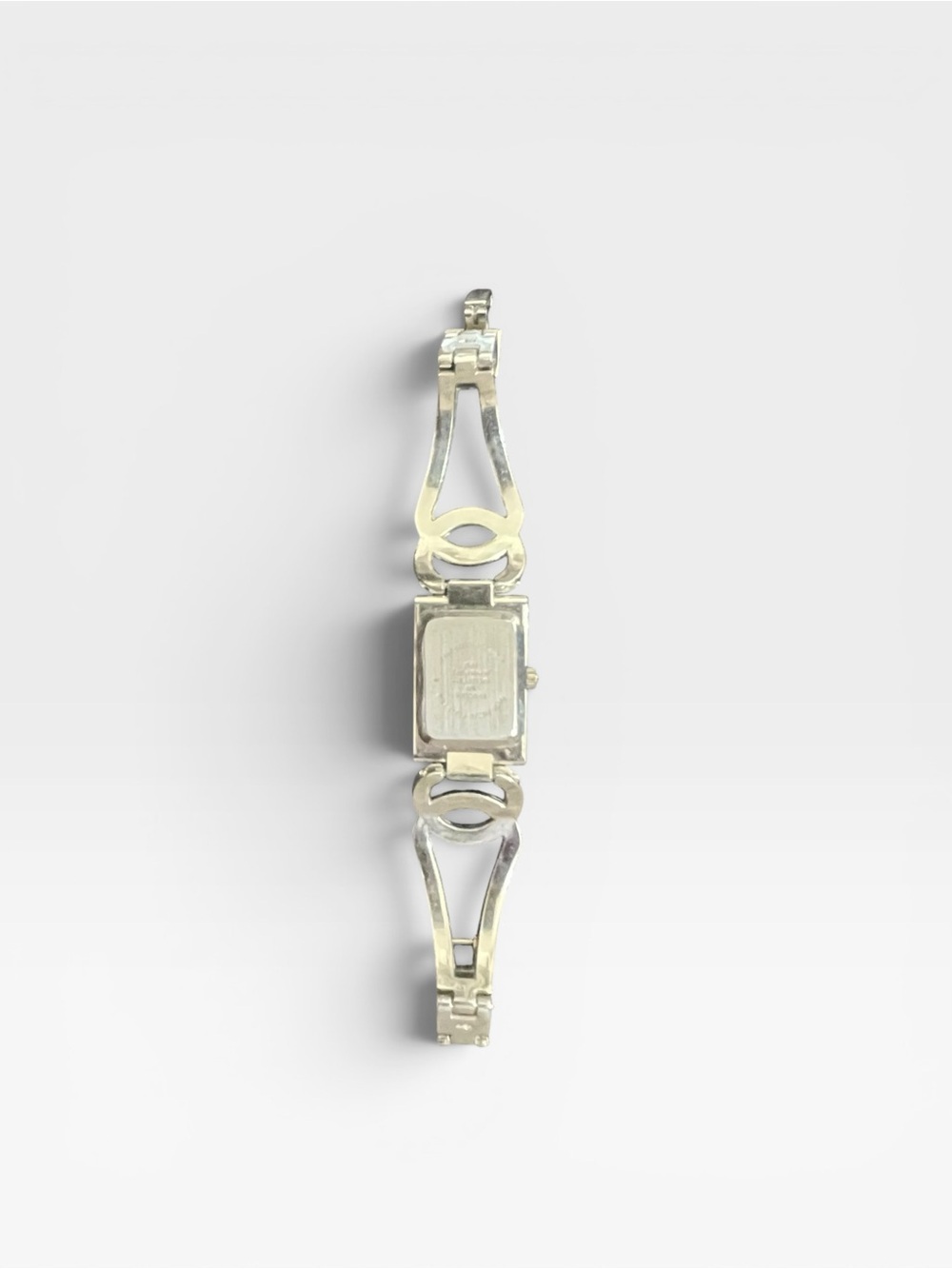 Elegant Silver Tone Rhinestone Bracelet Watch | Vintage - Picture 3 of 7